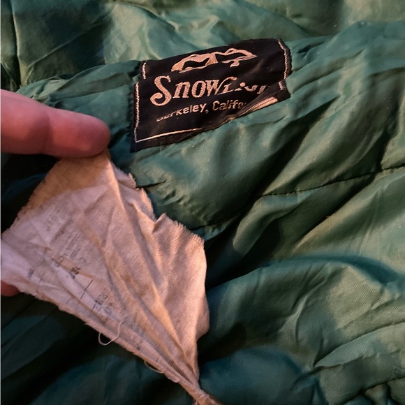 Vintage Snow Lion Mountaineering Mummy Sleeping Bag 33x95 Green Outdoor Camping - Picture 3 of 6